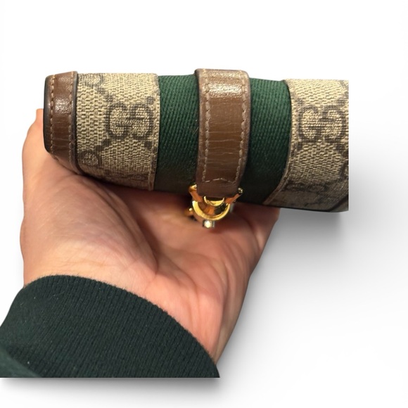 Gucci Jackie 1961 monogram wallet red and green stripes - Picture 3 of 16